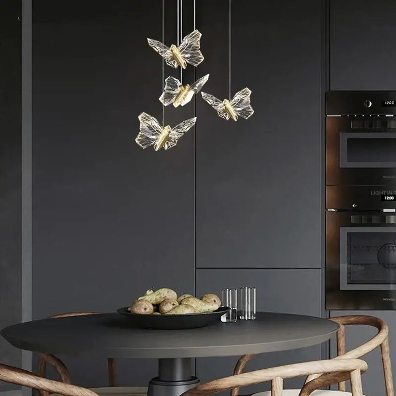Crystal Butterfly Pendant Lamp