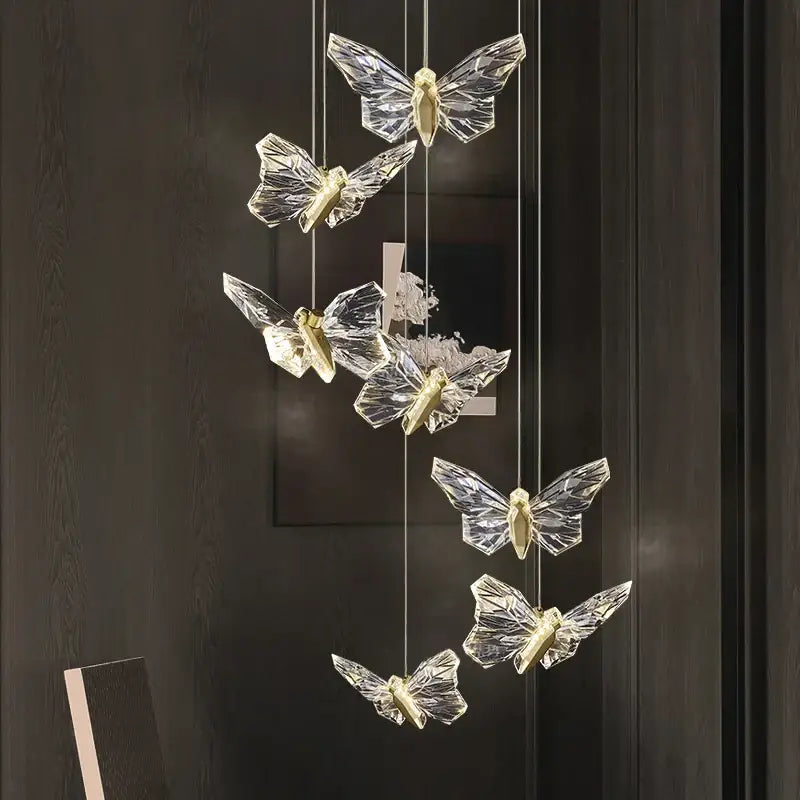 Crystal Butterfly Pendant Lamp