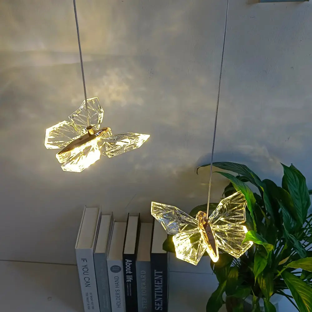 Crystal Butterfly Pendant Lamp
