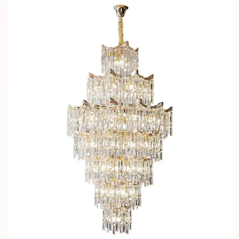 Gold Multi-Tier Crystal Light