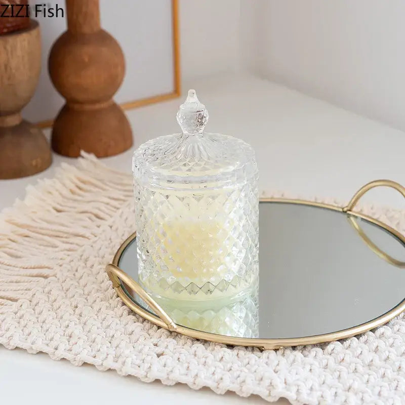 Gold Ceramic Storage Tray
