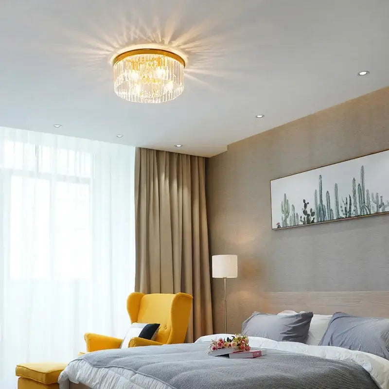 Gold Crystal 80cm Ceiling Chandelier