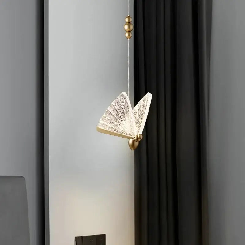 Gold Butterfly LED Pendant