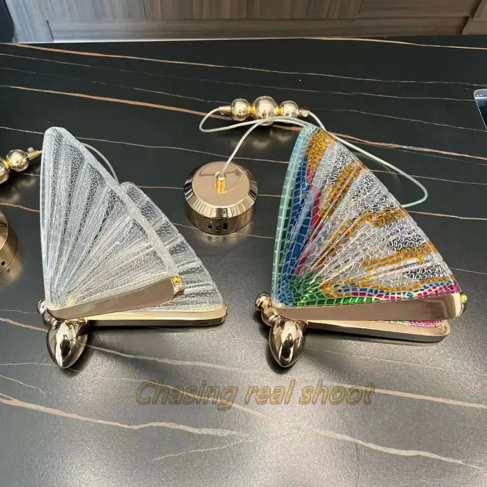 Gold Butterfly LED Pendant