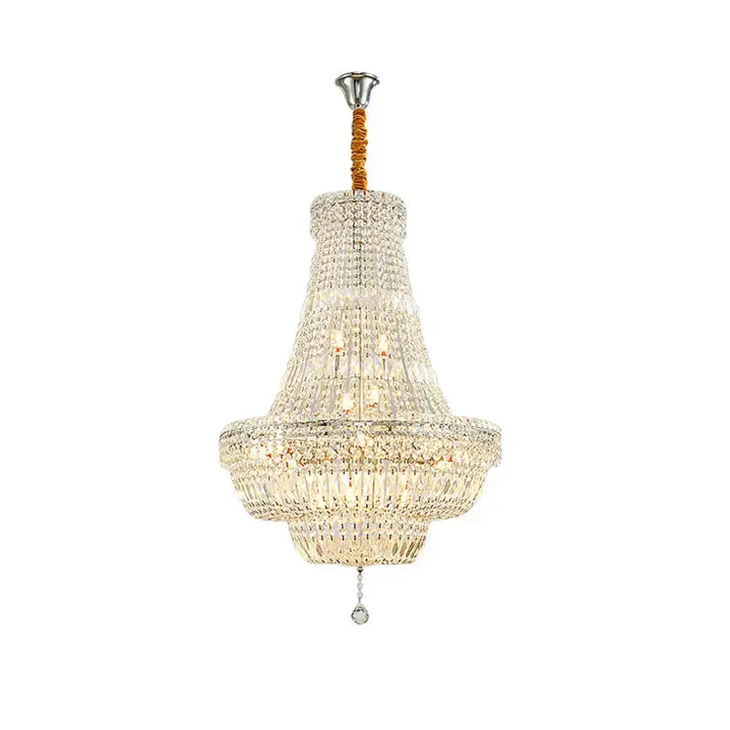Chrome K9 Crystal Chandelier