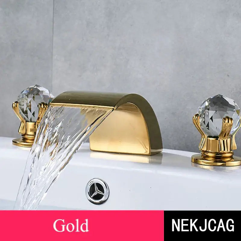 Gold Crystal Basin Faucet