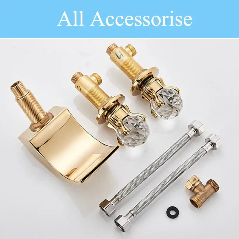 Gold Crystal Basin Faucet