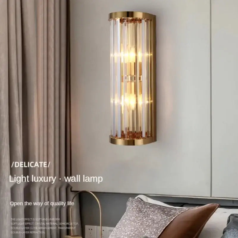 Gold Crystal Modern Sconce
