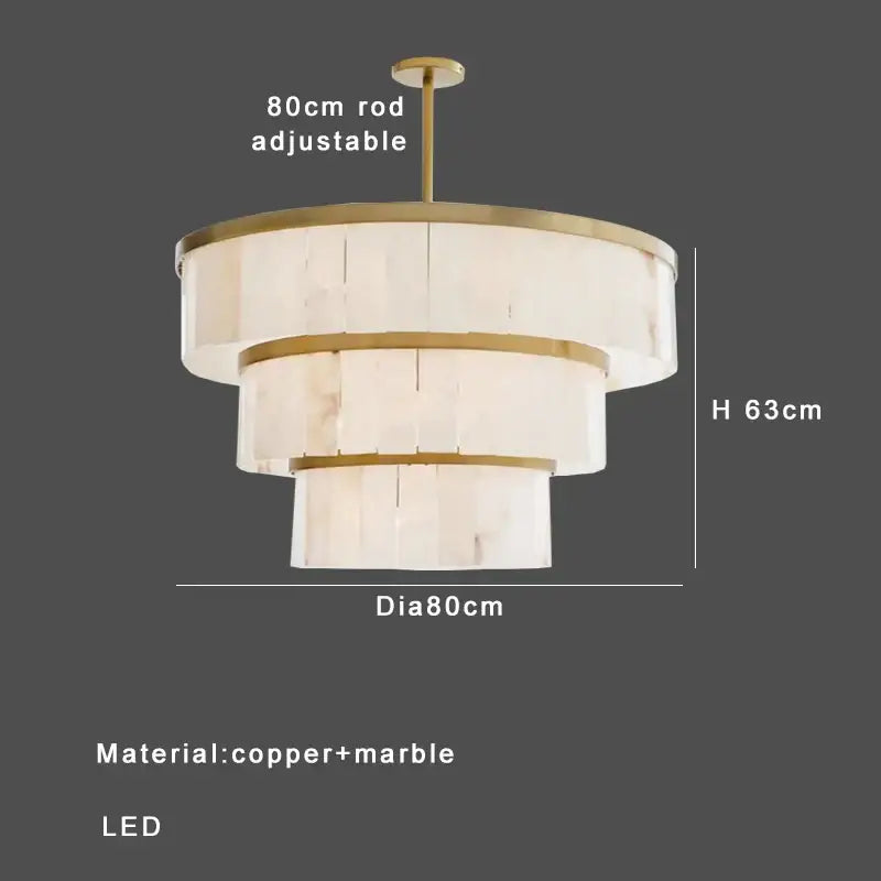 Gold Marble Pendant Light
