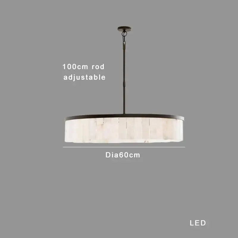 Gold Marble Pendant Light