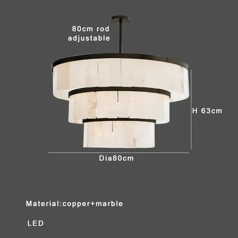 Gold Marble Pendant Light