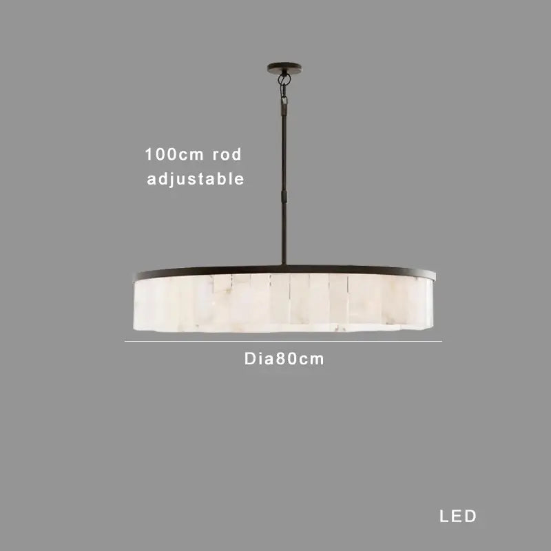 Gold Marble Pendant Light
