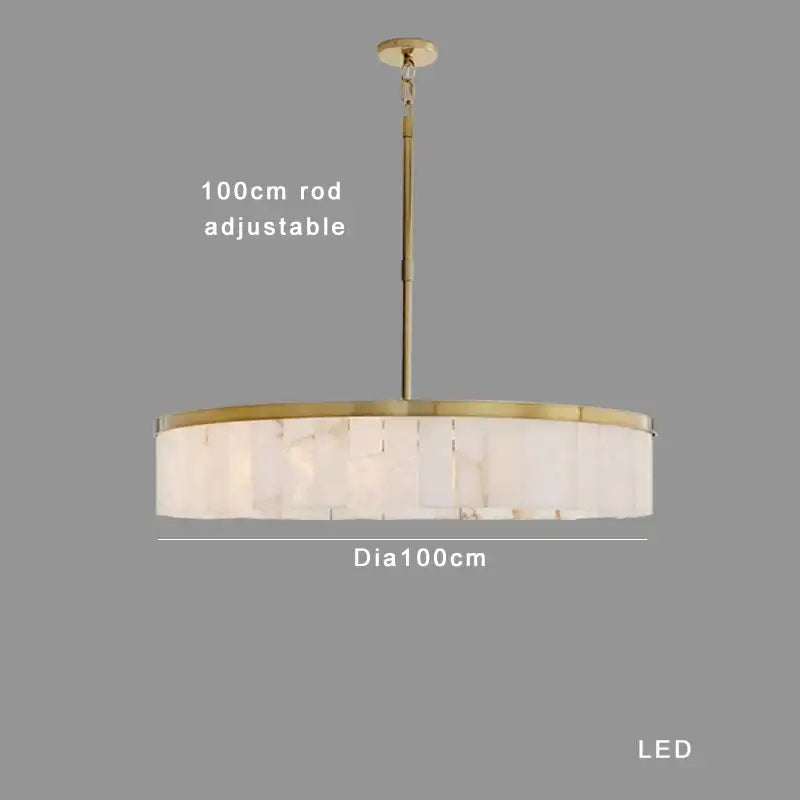 Gold Marble Pendant Light