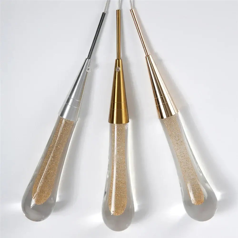 Gold Teardrop Dining Area Pendant Light