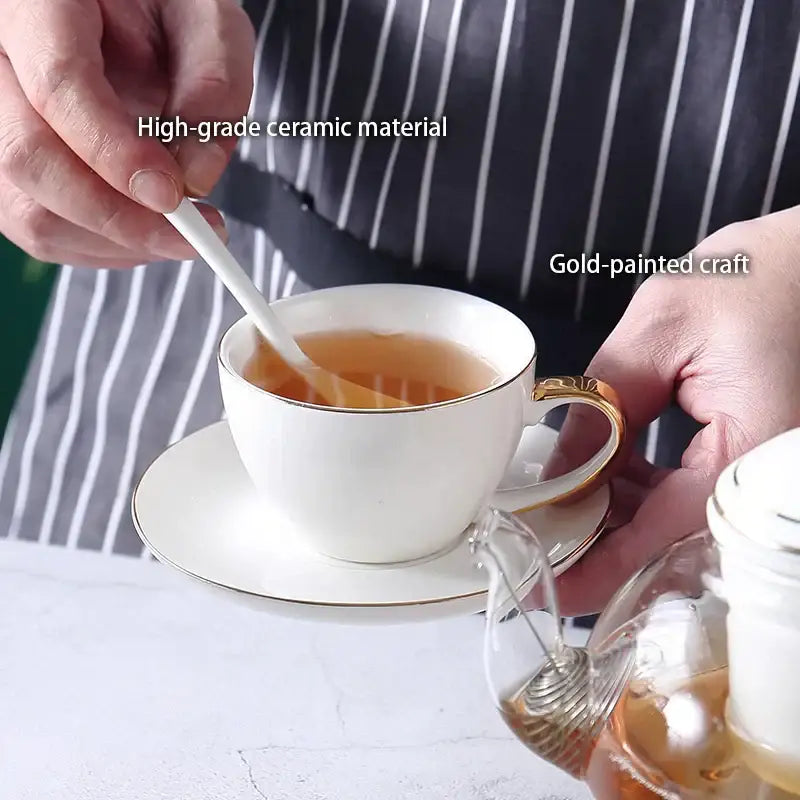 Gold Ceramic Tea Set