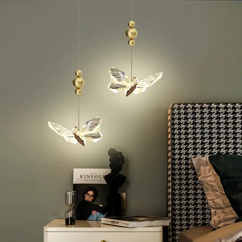 Gold Butterfly Floor Lamp Chandelier Style