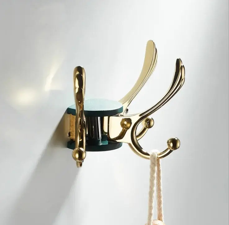 Green Gold Coat Hook