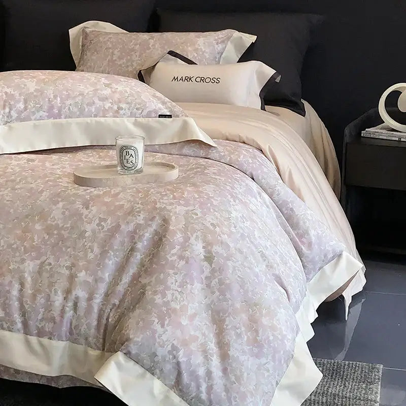 Ivory Cotton Floral Bedding