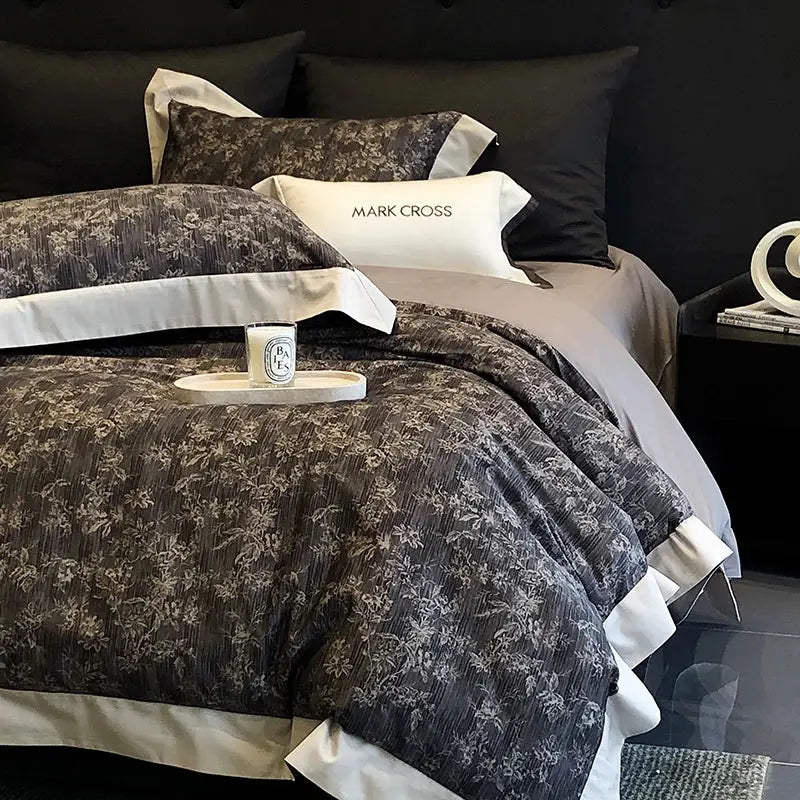 Ivory Cotton Floral Bedding