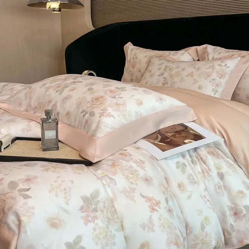 Ivory Eucalyptus Floral Bedding