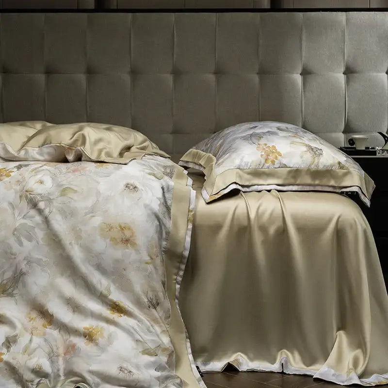 Floral Print Eucalyptus Bedding