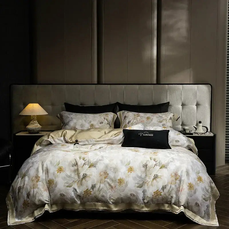 Floral Print Eucalyptus Bedding