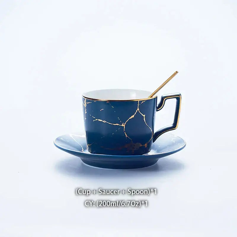 Marble Ceramic Tea Set