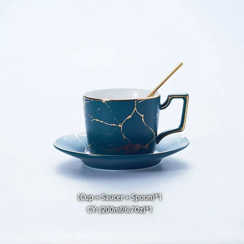 Marble Ceramic Tea Set