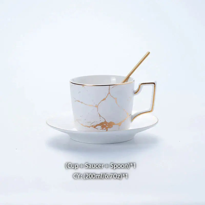 Marble Ceramic Tea Set