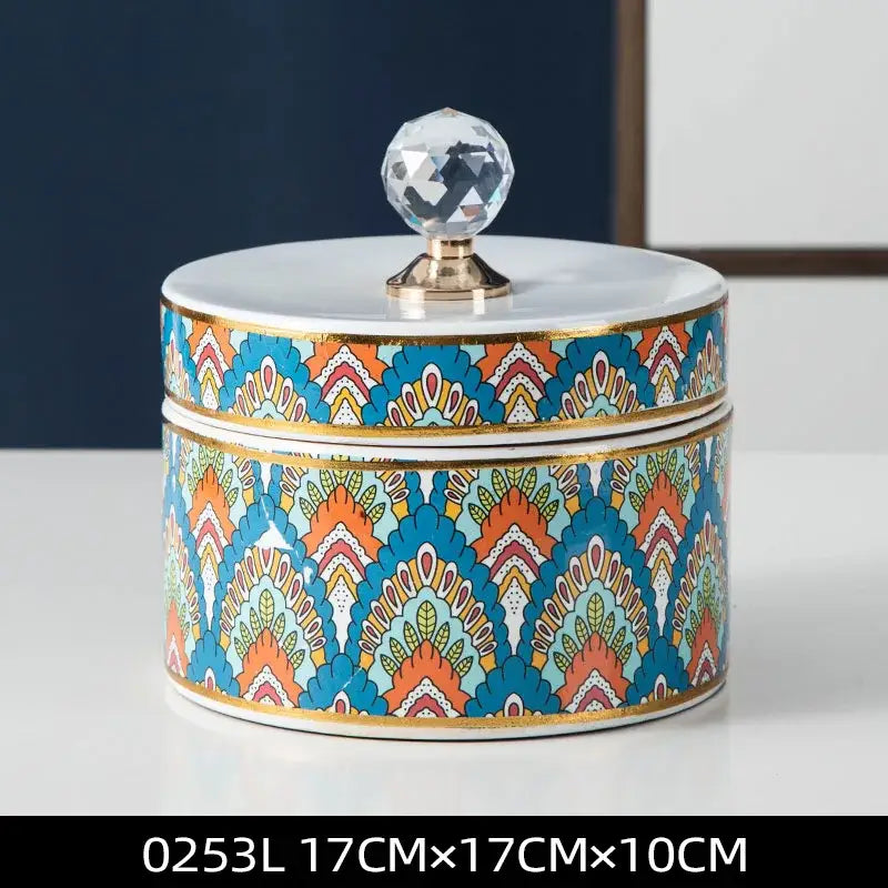 Gold Ceramic Jewelry Box