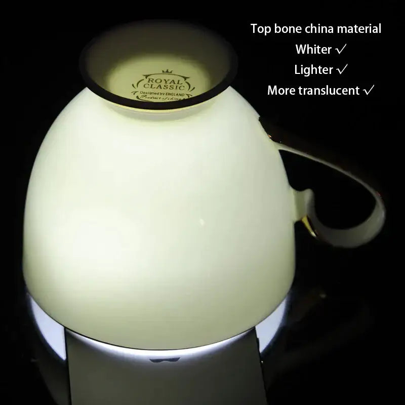 Gold Bone China Coffee Set