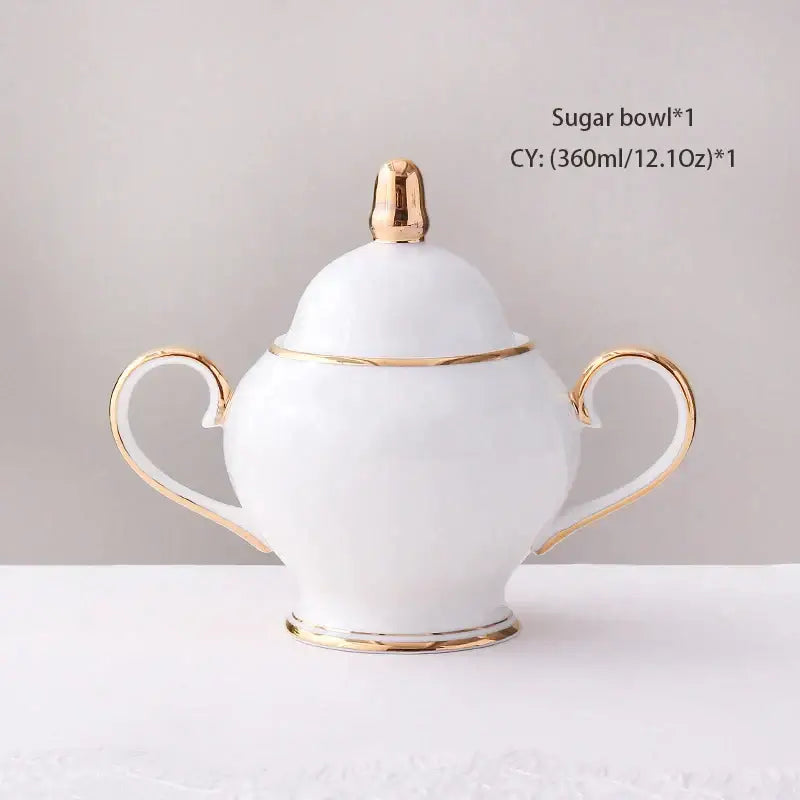 Gold Bone China Coffee Set