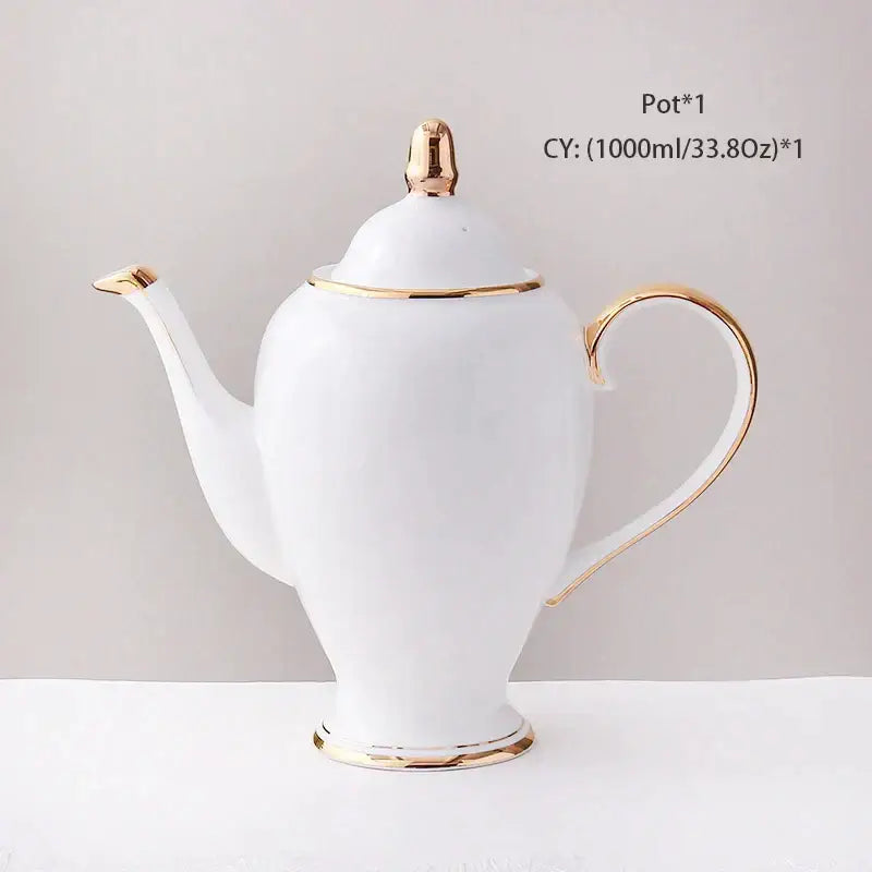 Gold Bone China Coffee Set