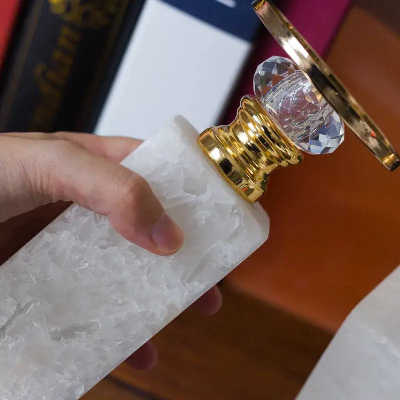 Gold Marble Candle Holder