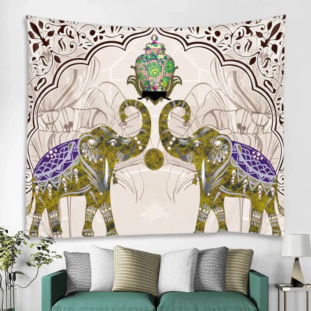 Elephant Tarot Tapestry