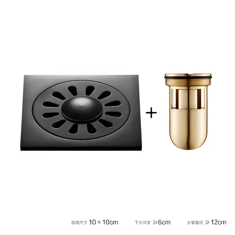 Black Brass Floor Drain