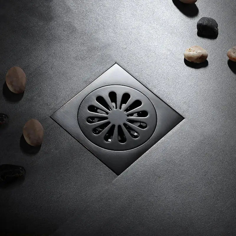 Black Brass Floor Drain