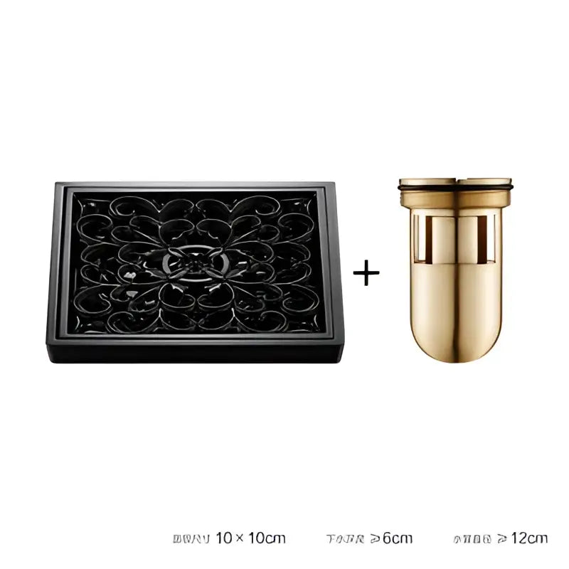 Black Brass Floor Drain