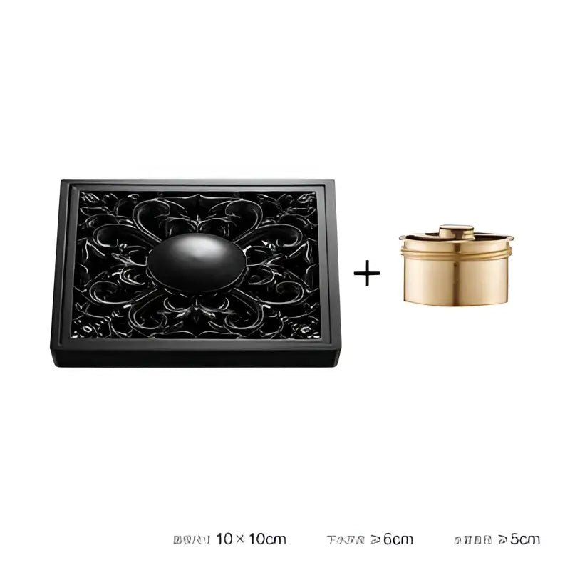 Black Brass Floor Drain