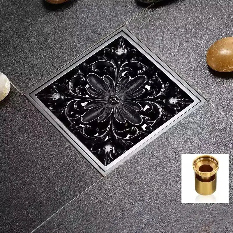 Black Brass Floor Drain