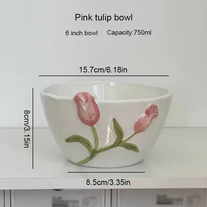 Tulip Ceramic Cup Set