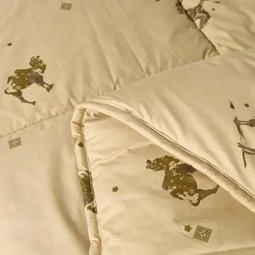 Beige Camel Hair Comforter