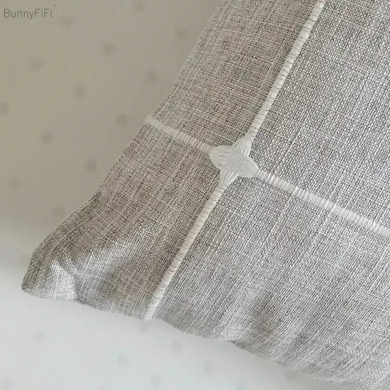 Brown Grey Stripe Cushion Cover