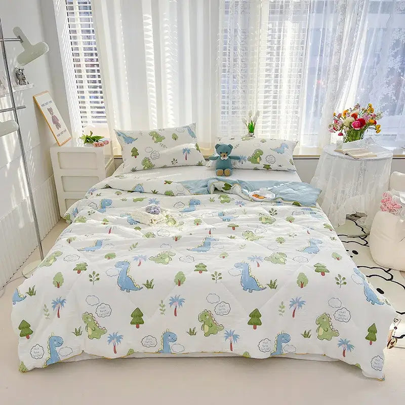 Rabbit Print Gauze Quilt
