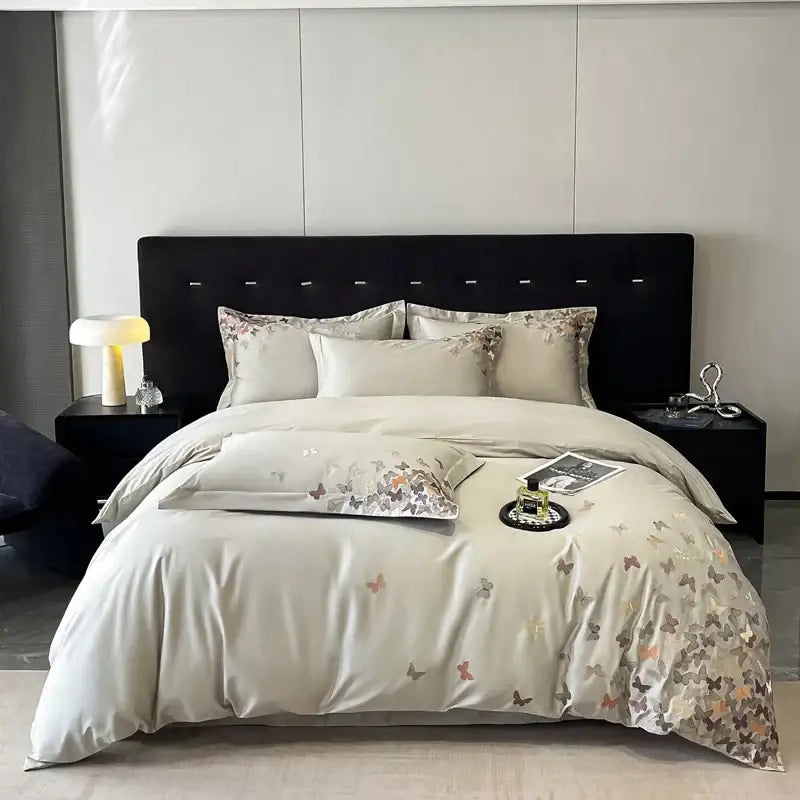 Blue Butterfly Bedding Set