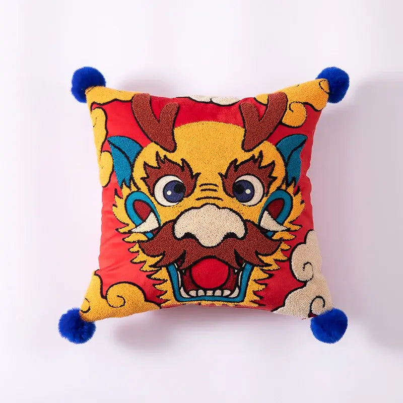 Red Dragon Cushion Cover