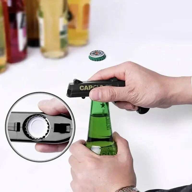 Red Gray Bottle Opener