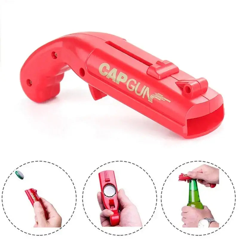 Red Gray Bottle Opener