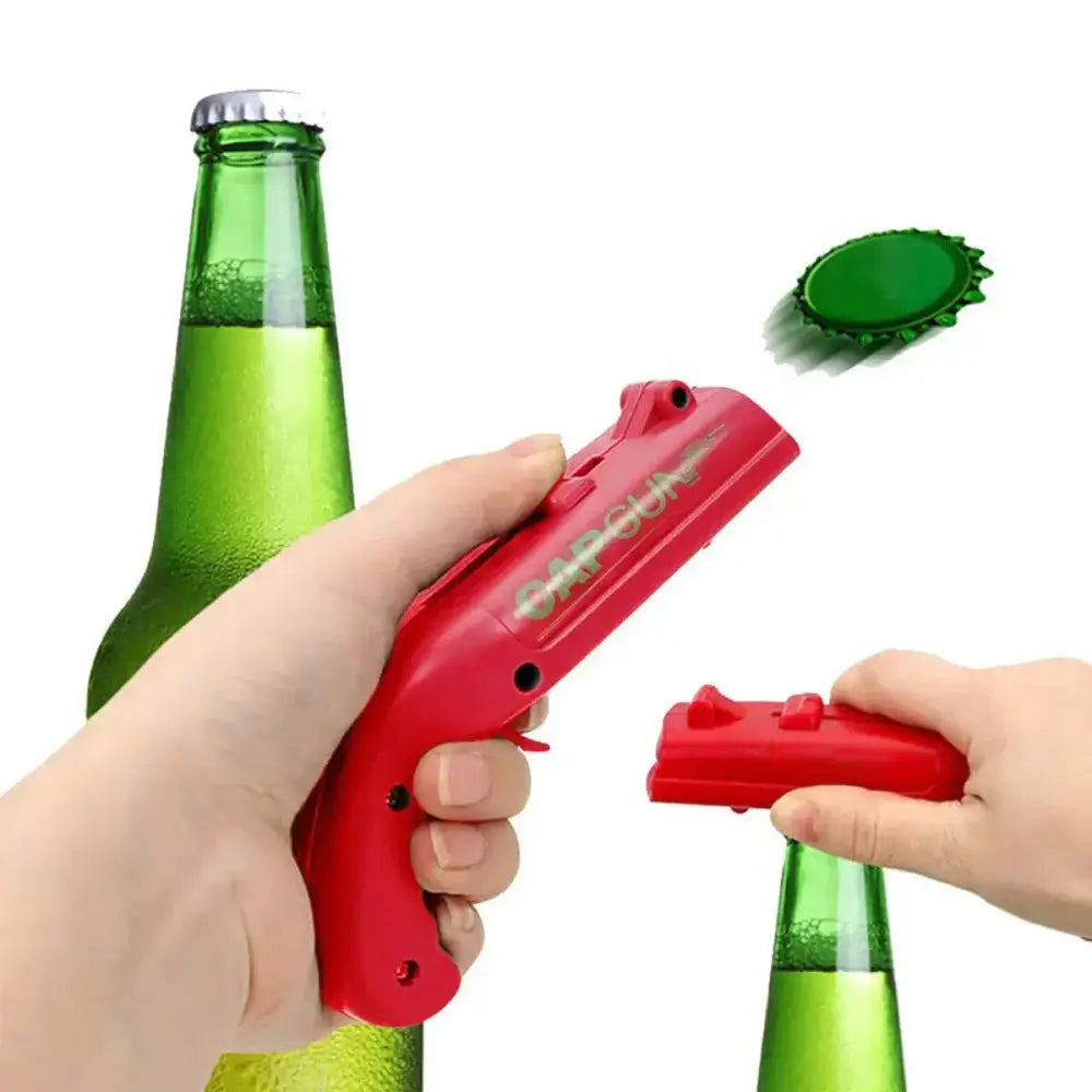 Red Gray Bottle Opener