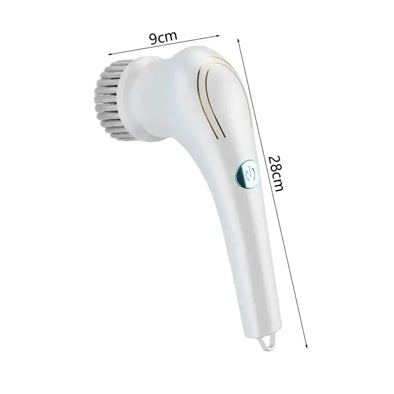 White Electric Cleaning Brush